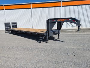 Down 2 Earth GN25-25DT Flatbed Dovetail Gooseneck Trailer