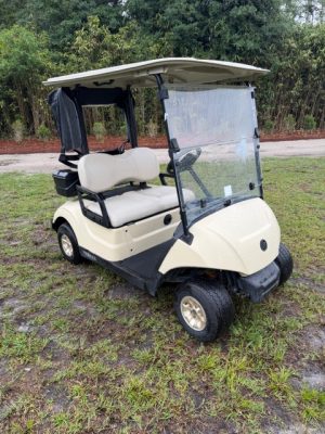 Yamaha 48V Golf Cart- White #5821