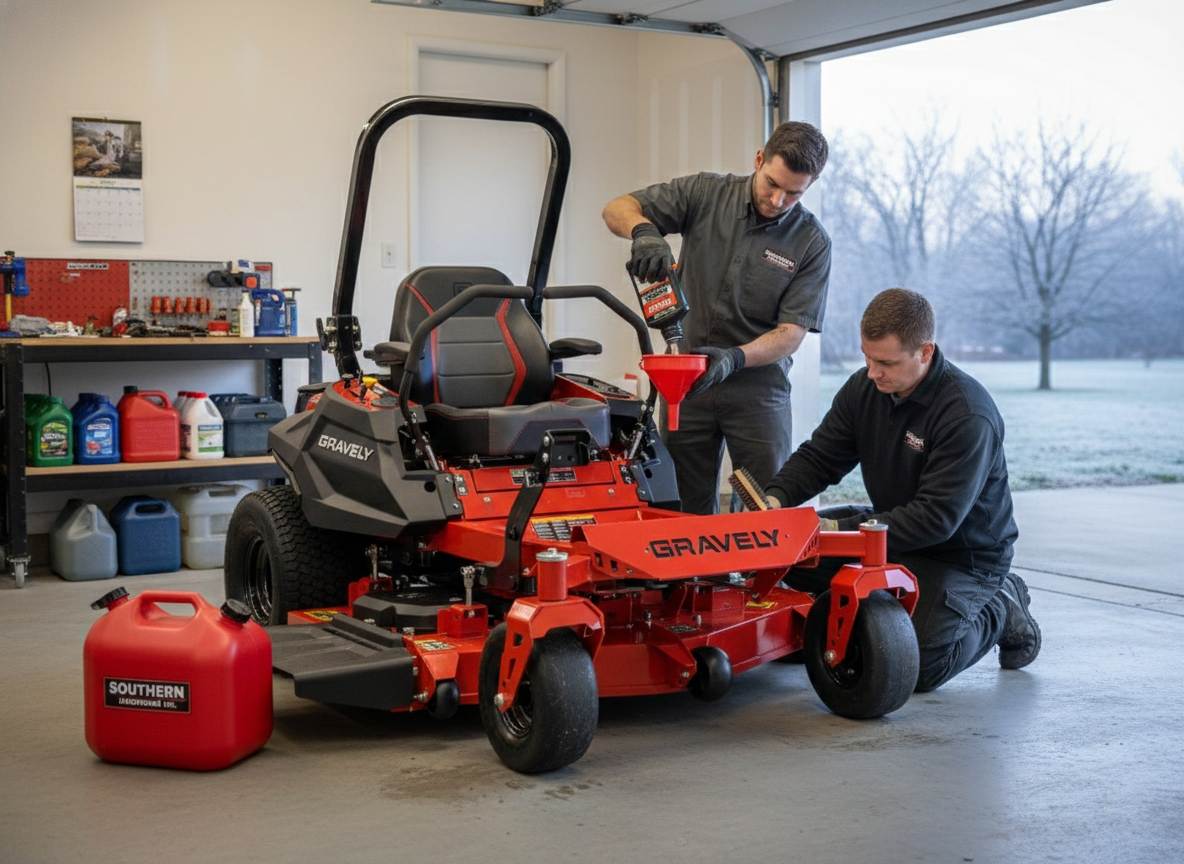 Managing Gas Mower For Winter