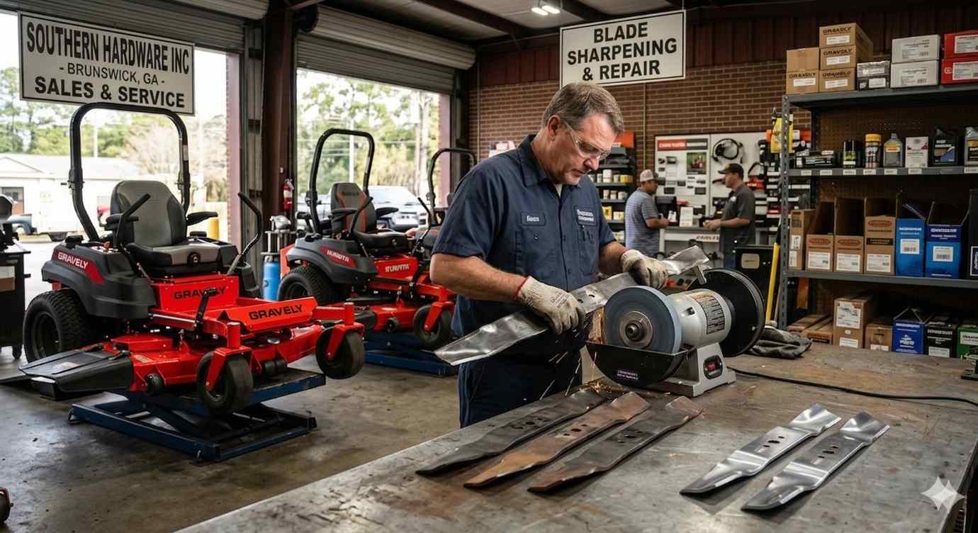 Southern Hardware Mower Blade Sharpening Guide